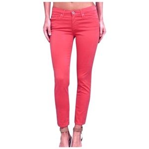 AG Adriano Goldschmied The Stilt Cigarette Jean in Pink Sorbet